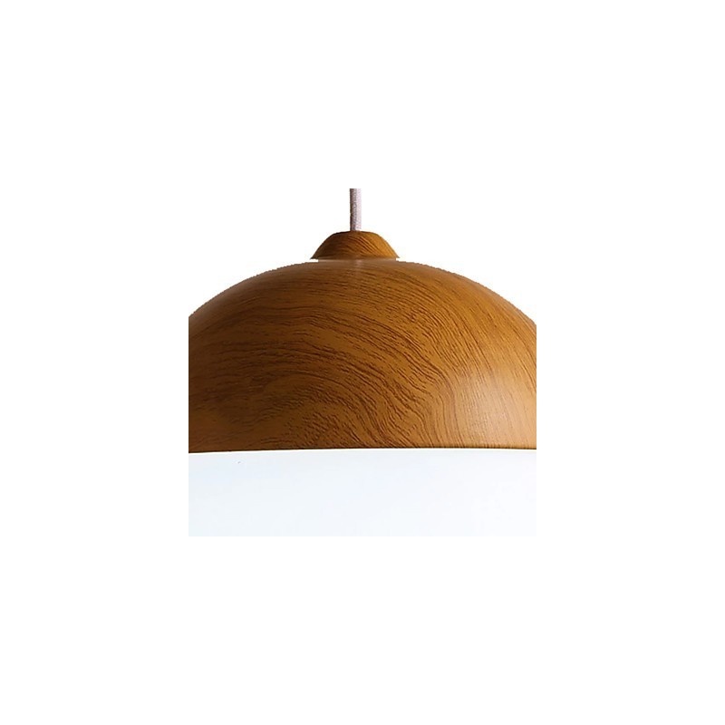 Moderner zeitgenössischer Kronleuchter im Mini-Stil aus Holz und Bambus