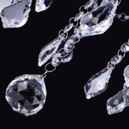 Elegante lila Kristall Deckenleuchte Europäischer Kronleuchter