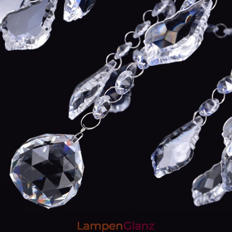 Elegante lila Kristall Deckenleuchte Europäischer Kronleuchter