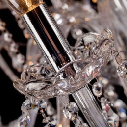 Europäischer Kristall-Kronleuchter, transparente Pendelleuchte