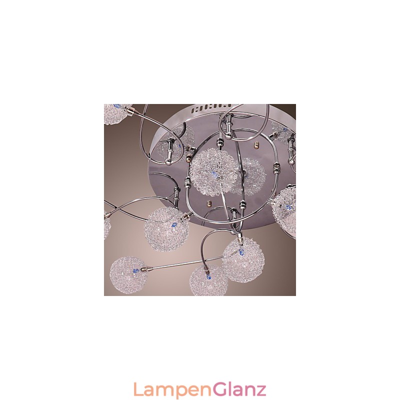 G4 Deckenleuchte aus Eisen mit Aluminiumschirmen