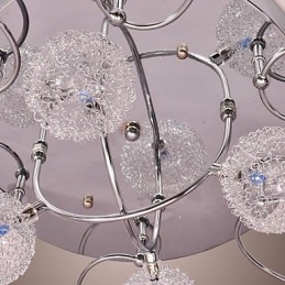 G4 Deckenleuchte aus Eisen mit Aluminiumschirmen