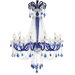 Europäischer Kristall-Kronleuchter, elegante Pendelleuchte