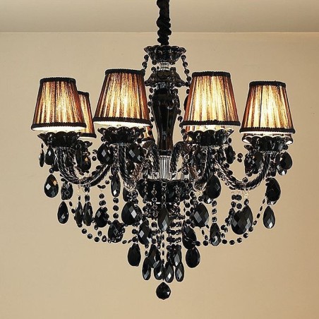 Luxus Kristall Kronleuchter Europäischen Schwarz 10 Lichter Luxus Kristall Kronleuchter Europäischen Schwarz 10 Lichter