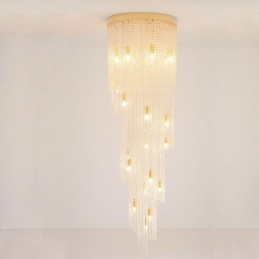 Moderne Kristall Kronleuchter Luxus Treppe Kristall Deckenleuchte Mit 19 Lichter