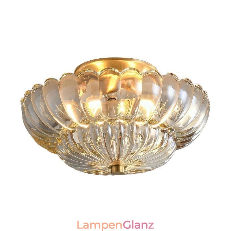 Moderne Deckenleuchte mit Lotussockel