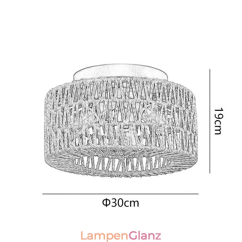 Deckenleuchte im Landhausstil mit amerikanischem Käfigmuster