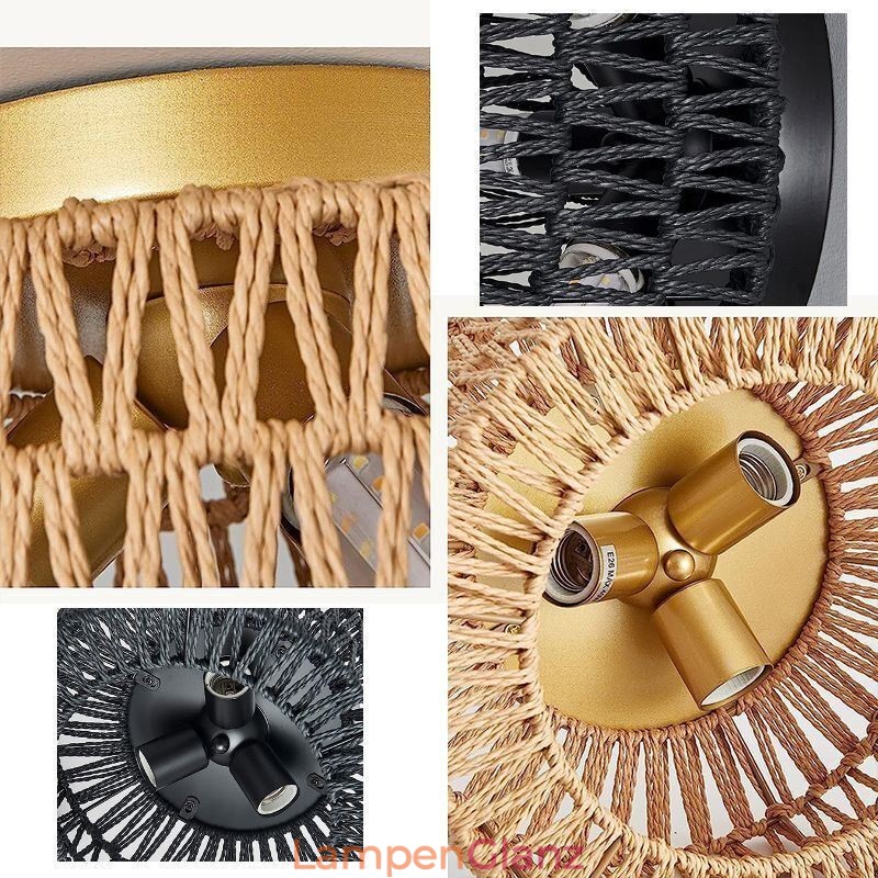 Deckenleuchte im Landhausstil mit amerikanischem Käfigmuster