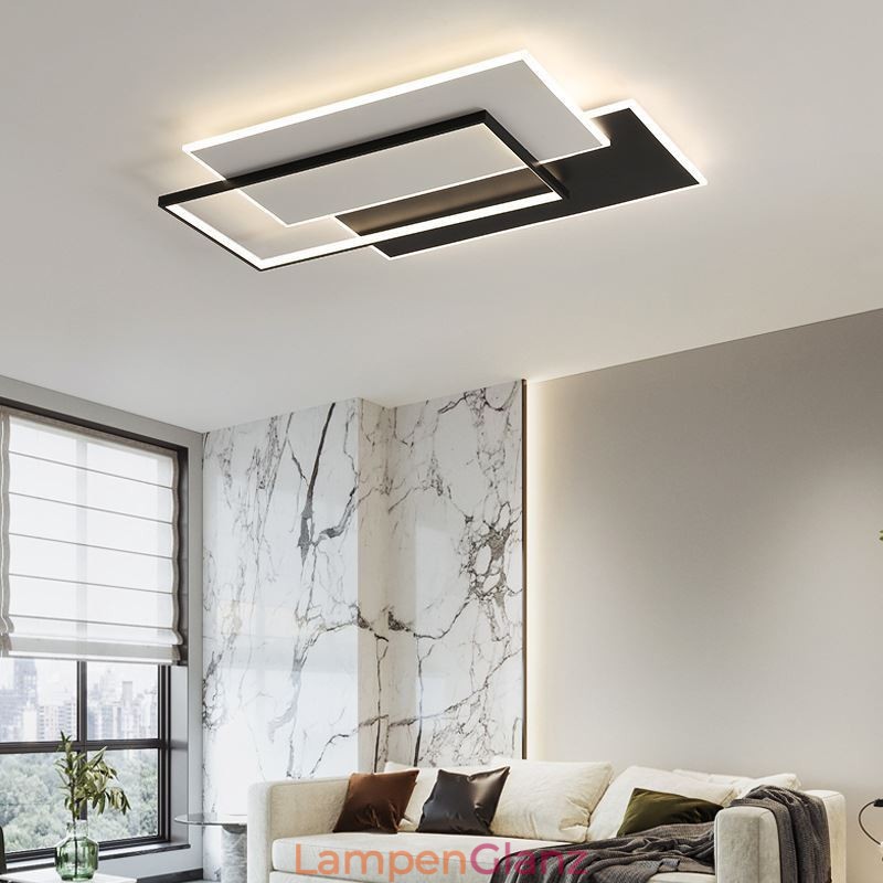 Minimalistische quadratische Deckenleuchte aus Acryl