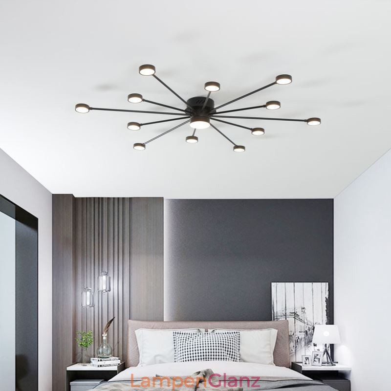 Unterputz-Deckenleuchte, modern, minimalistisch, Acryl-Lichtschirm