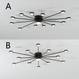 Unterputz-Deckenleuchte, modern, minimalistisch, Acryl-Lichtschirm