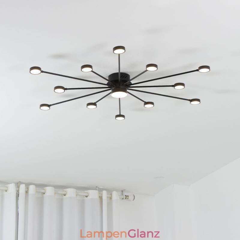 Unterputz-Deckenleuchte, modern, minimalistisch, Acryl-Lichtschirm