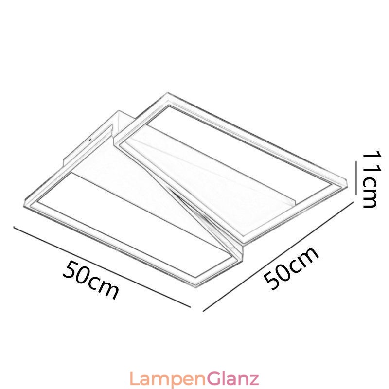 Minimalistische Mosaik-Trapez-Deckenleuchte