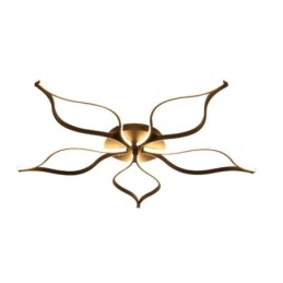 Minimalistische Deckenleuchte mit fünfblättrigem Blumenmotiv