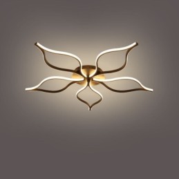 Minimalistische Deckenleuchte mit fünfblättrigem Blumenmotiv