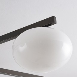Nordische Glas-Unterputz-Deckenleuchte aus kreativem Schmiedeeisen