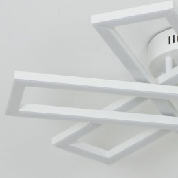 Minimalistische Deckenleuchte mit Windmühlenmotiv aus Aluminium
