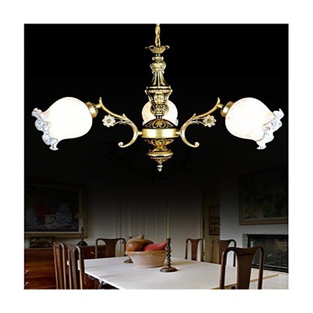 Bronze Kronleuchter Drei Lichter Europäischen Retro Klassische Bronze Kronleuchter Drei Lichter Europäischen Retro Klassische