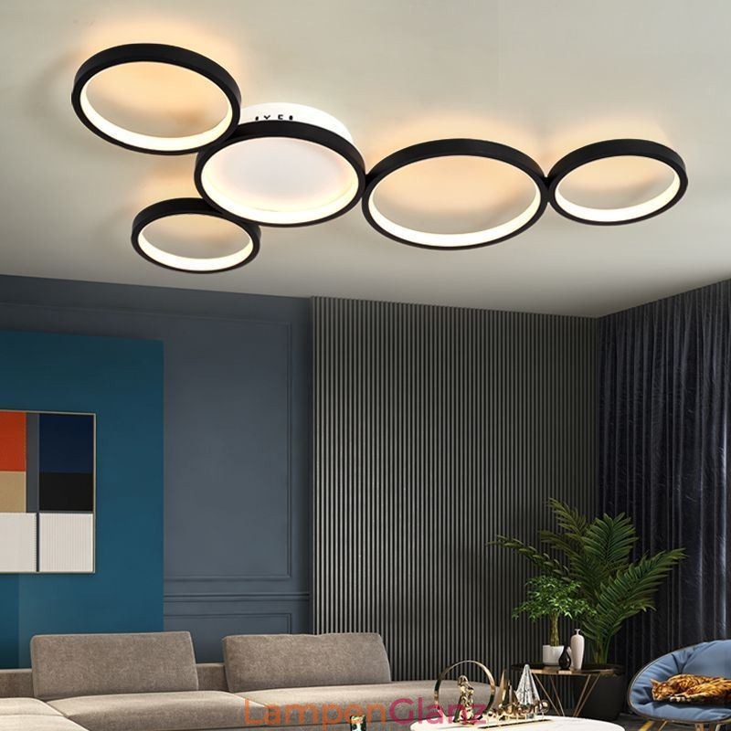 Moderne Deckenleuchte aus Aluminium im Kunststil