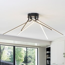 Kreative Deckenleuchte mit Windmühlenmotiv aus Aluminium