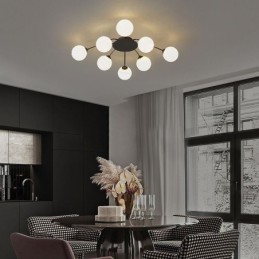 Moderne Deckenleuchte in Schwarz, dekorative Leuchte