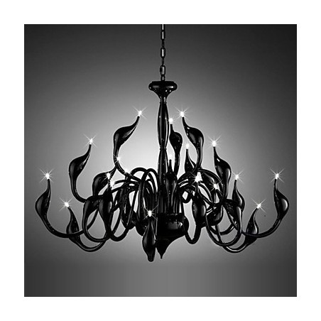 Moderne Kronleuchter Licht 24 Lichter G4 Schwarz Malerei Moderne Kronleuchter Licht 24 Lichter G4 Schwarz Malerei