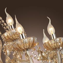Kronleuchter Kristall Luxus Modern 2 Ebenen Wohnzimmer 12 Lichter