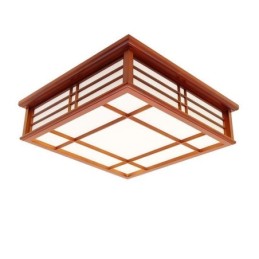 Retro Deckenleuchte Dekorative Deckenlampe aus Holz