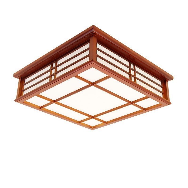 Retro Deckenleuchte Dekorative Deckenlampe aus Holz
