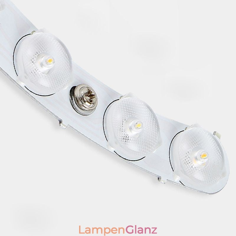 Moderne Deckenleuchte aus Holz und Acryl, runde Deckenleuchte