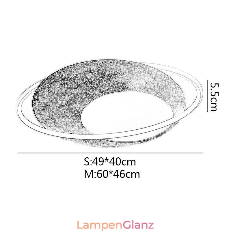 Deckenleuchte Unterputz-Mond-Deckenlampe