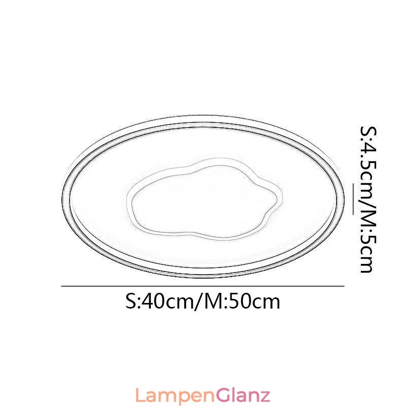 Moderne Deckenleuchte Runde Wolken Deckenlampe