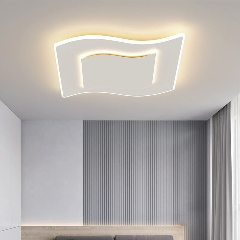 Moderne Deckenleuchte Quadratische Deckenlampe aus Acryl