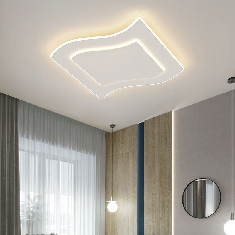 Moderne Deckenleuchte Quadratische Deckenlampe aus Acryl