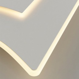 Moderne Deckenleuchte Quadratische Deckenlampe aus Acryl