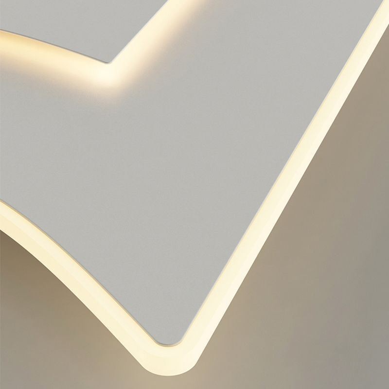 Moderne Deckenleuchte Quadratische Deckenlampe aus Acryl