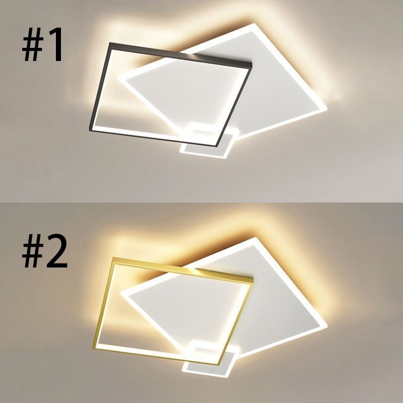 Moderne Deckenleuchte, geometrische quadratische Deckenleuchte