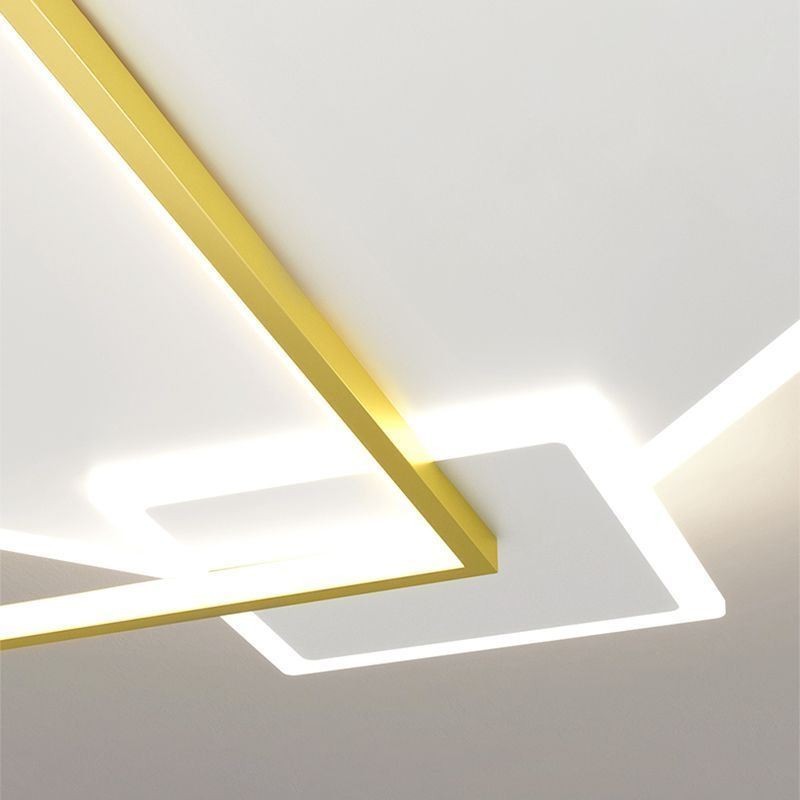 Moderne Deckenleuchte, geometrische quadratische Deckenleuchte