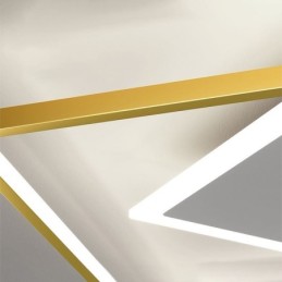 Moderne Deckenleuchte, geometrische quadratische Deckenleuchte