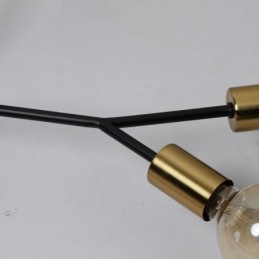 Moderne Deckenleuchte Schwarzer Vintage Kronleuchter