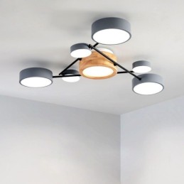 Moderne Deckenleuchte aus Acryl in Molekularform
