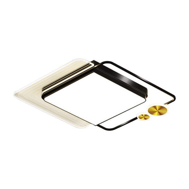 Nordische Deckenleuchte Quadratische Acryl-Unterputz-Deckenleuchte