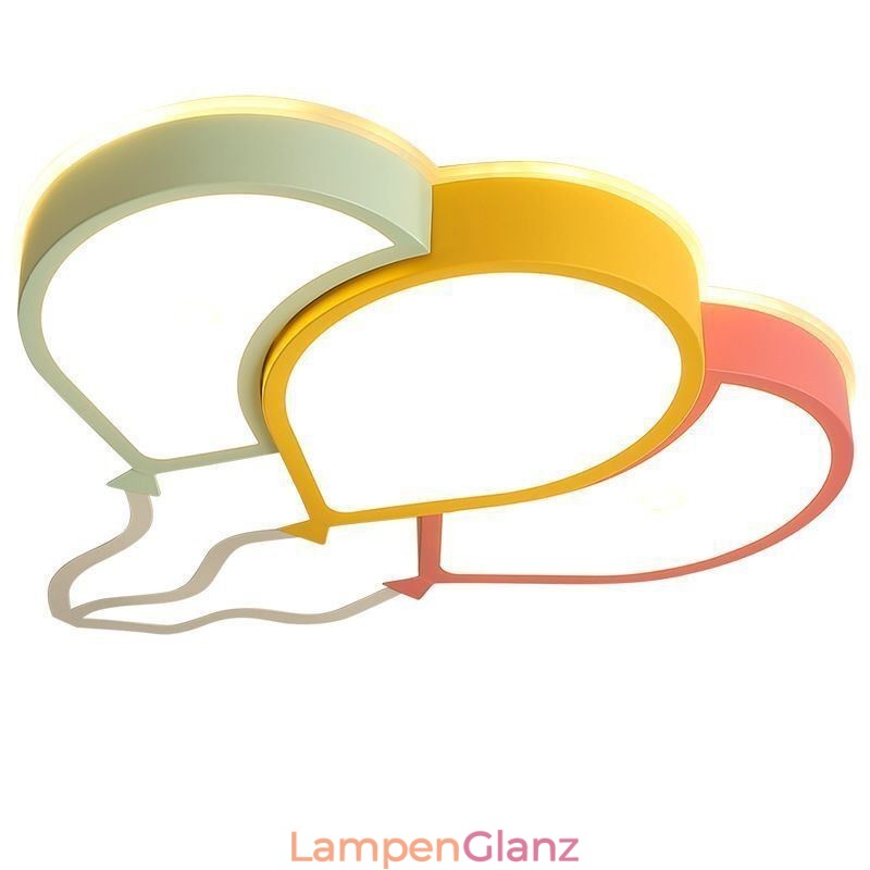 Moderne Deckenleuchte mit bündiger Montage, schöne Deckenlampe mit Ballonschirm