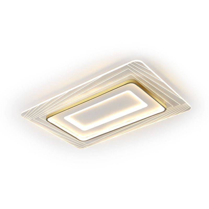 Rechteckige Unterputz-Deckenleuchte Minimalistische ultradünne Acryl-Deckenleuchte