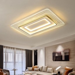 Rechteckige Unterputz-Deckenleuchte Minimalistische ultradünne Acryl-Deckenleuchte