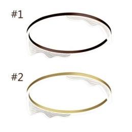 Runde Deckenleuchte mit gewellter Kantenverzierung