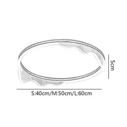 Runde Deckenleuchte mit gewellter Kantenverzierung