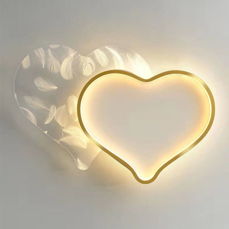 Moderne Lichter Herzform Unterputz Deckenleuchte Mädchen