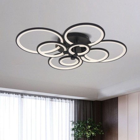 Dimmbare Deckenleuchte Moderne Ring Circle Unterputz-Deckenleuchte Dimmbare Deckenleuchte Moderne Ring Circle Unterputz-Deckenleuchte