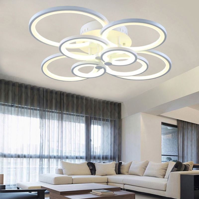 Dimmbare Deckenleuchte Moderne Ring Circle Unterputz-Deckenleuchte